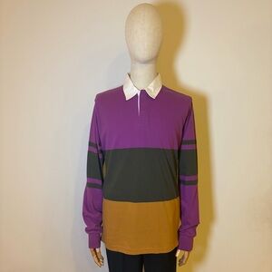 Urban Outfitters Men’s Striped Long Sleeve Rugby Polo Shirt - Size M - NWT